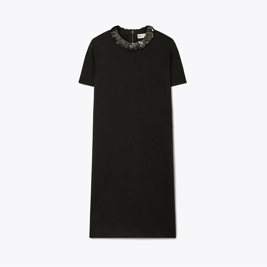 Tory Burch Sequin Wool Blend Midi Dress - Image 2