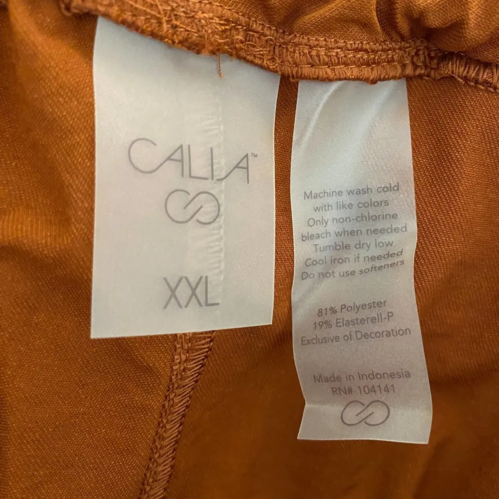 CALIA Carrie Underwood Paperbag Carmelized Walnut Shorts Women's Size XXL NWT - Image 86