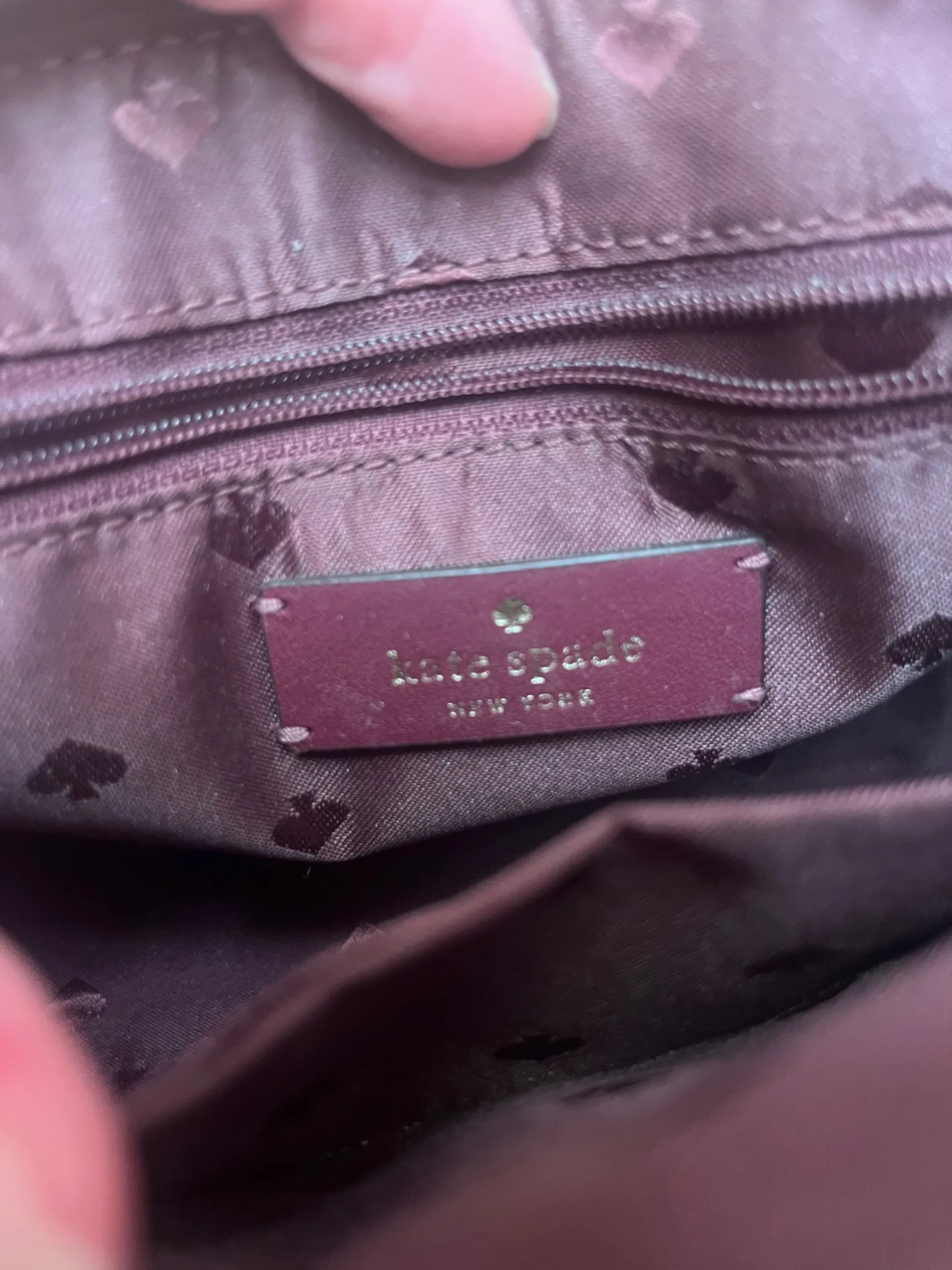 Kate Spade Crossbody Purse Floral Purple - Image 5