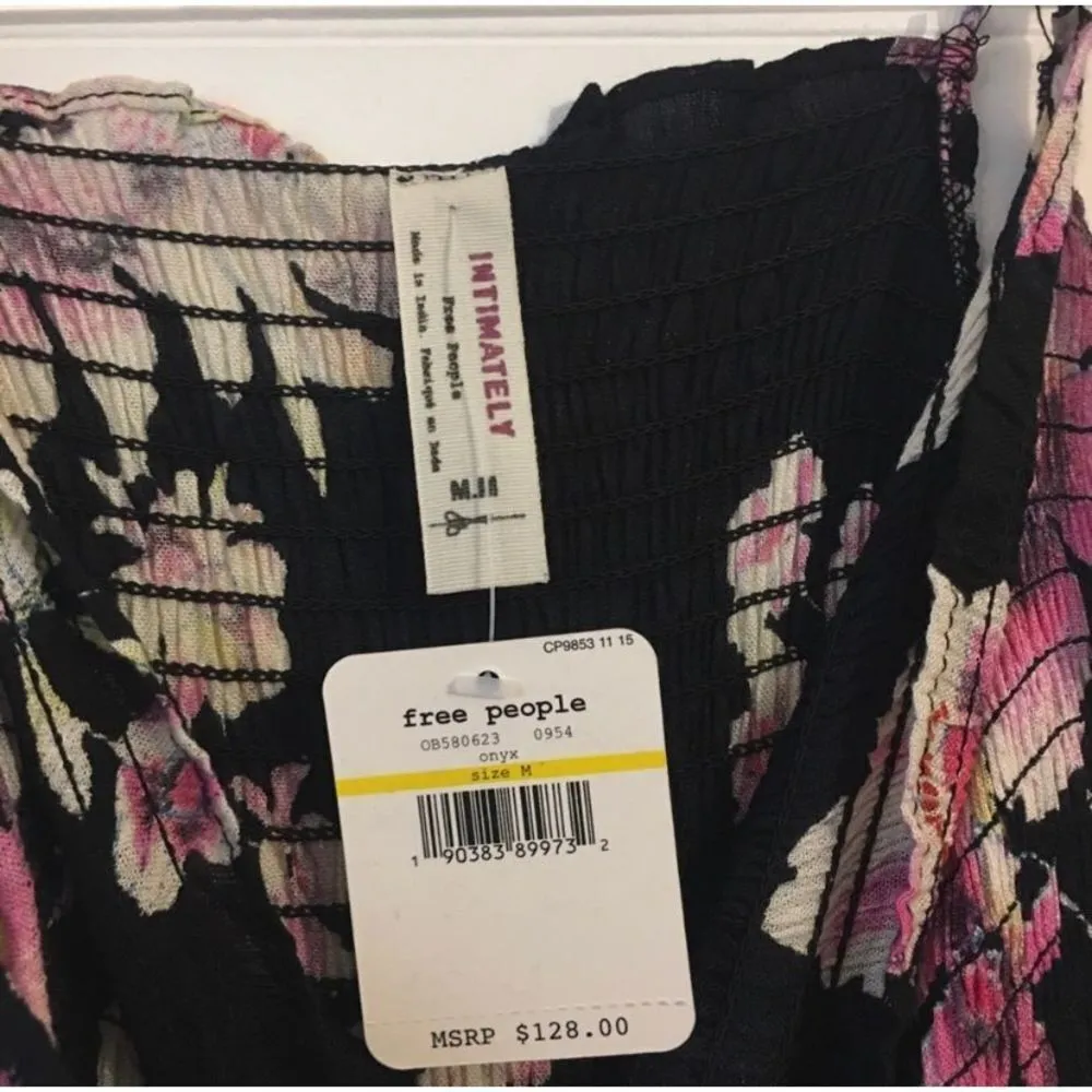 Free People Onyx Garden Party Floral Maxi Dress - Image 5