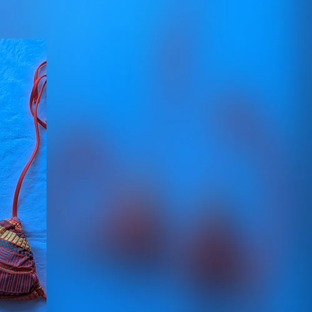 Nanette Lepore Sayulita Triangle Bikini Tops S Stripe Crochet Colorful - Image 8