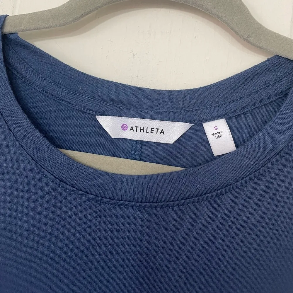 Athleta Blue Lattice Tank Top ~ Yoga Activewear Lightweight Muscle Tank ~ Size S - Image 5