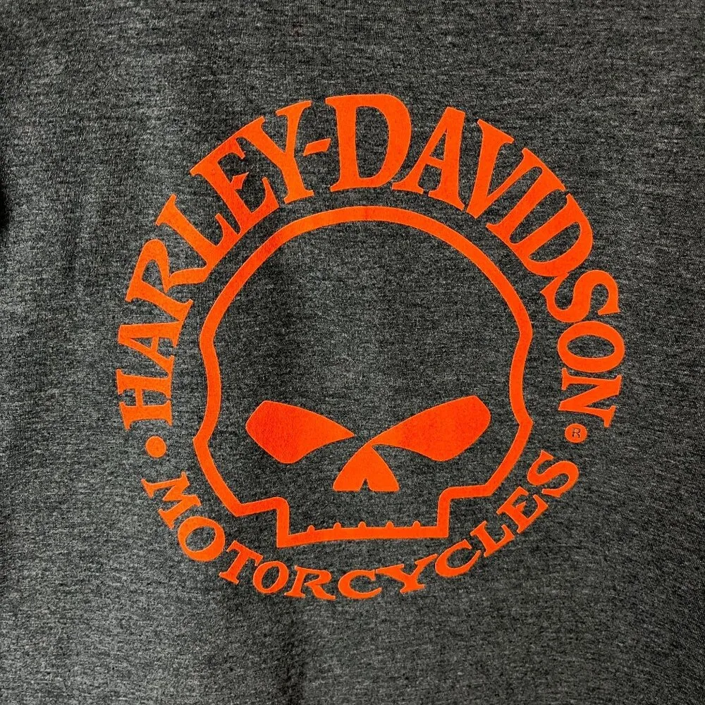 Harley Davidson Motorcycles T Shirt Womens Gray Medium M Graphic Tee Cotton Top - Image 7