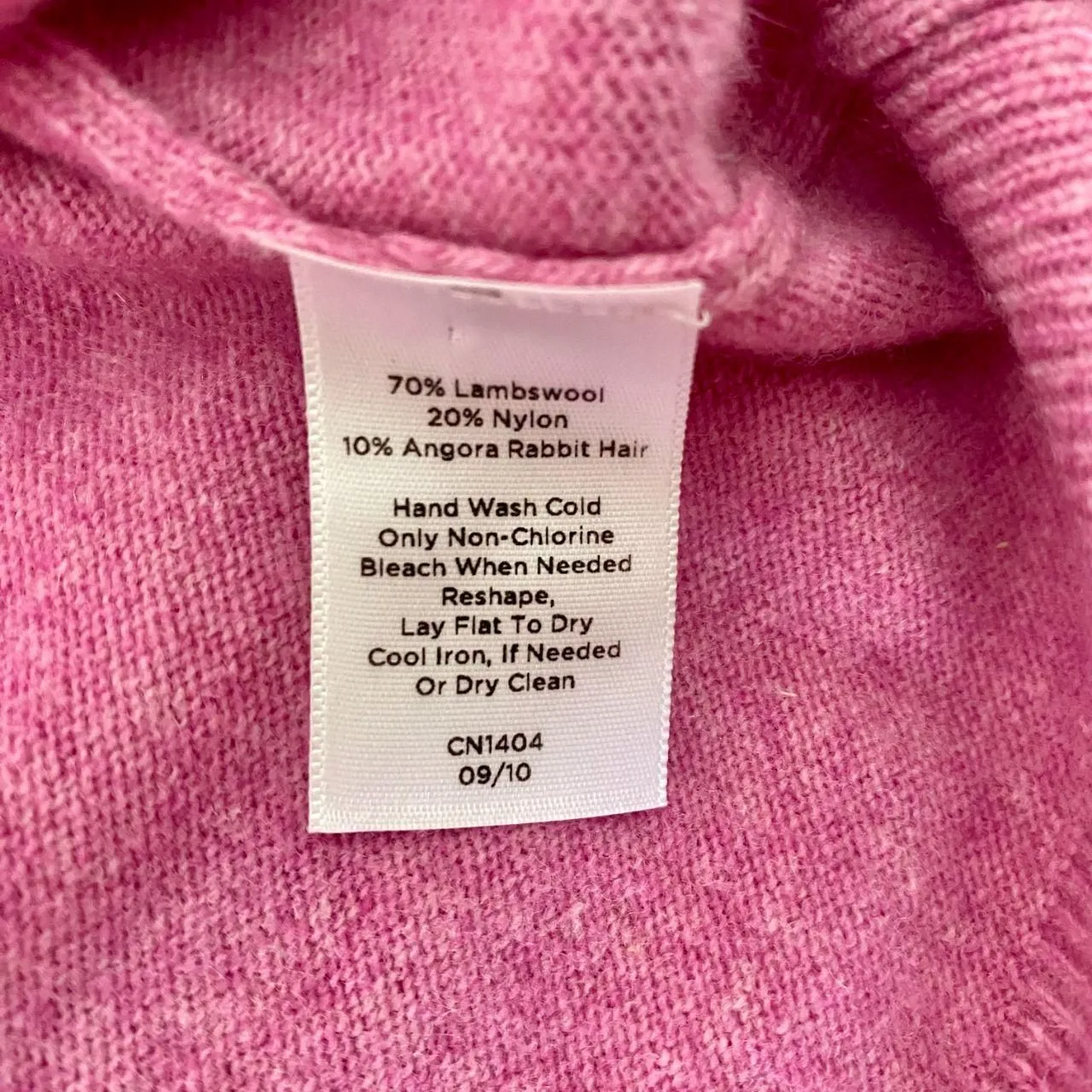 Talbots Romantic Coquette Super Soft Pink Lambswool Angora Rabbit Hair Cardigan - Image 8