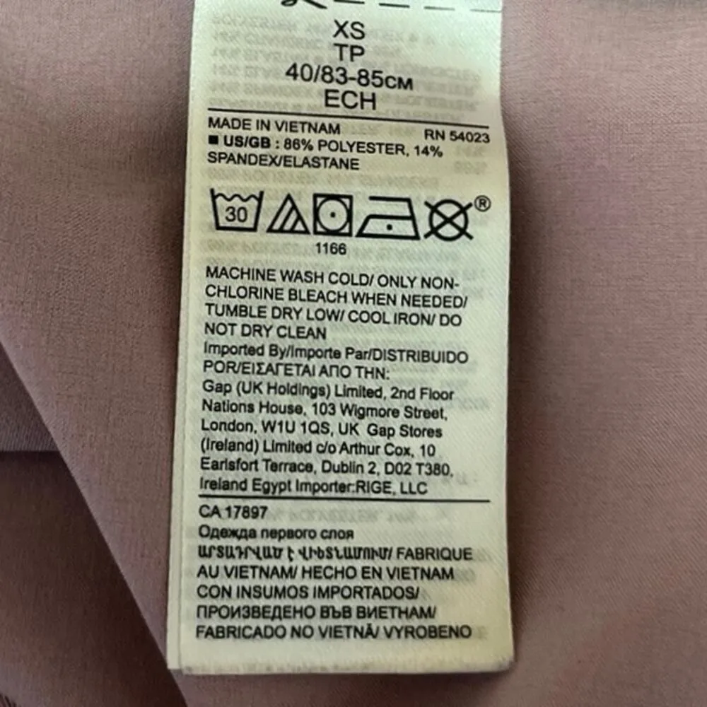 Banana Republic Standard Pink Crew Neck Short Sleeve Active Sport T-Shirt Top XS - Image 4