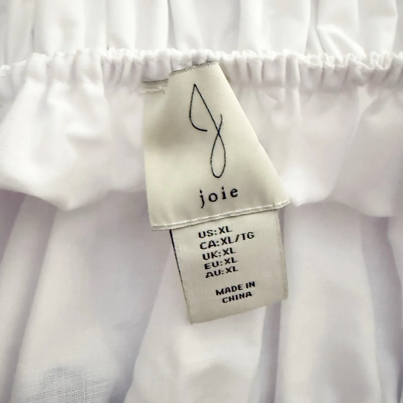 JOIE x ANTHROPOLOGIE | Cotton Blue Seashell White  Dress Embroidered NWT | XL - Image 10