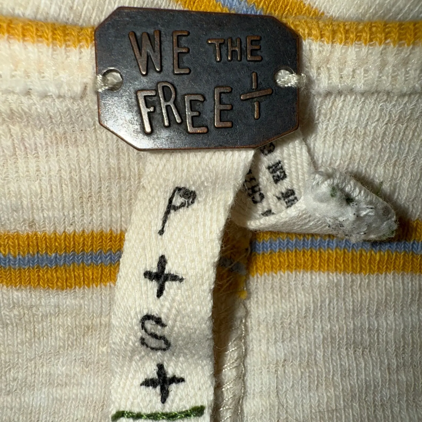 FREE PEOPLE WE THE‎ FREE Yellow & Blue Stripe Tank Top Garden Tunic EUC Small - Image 8