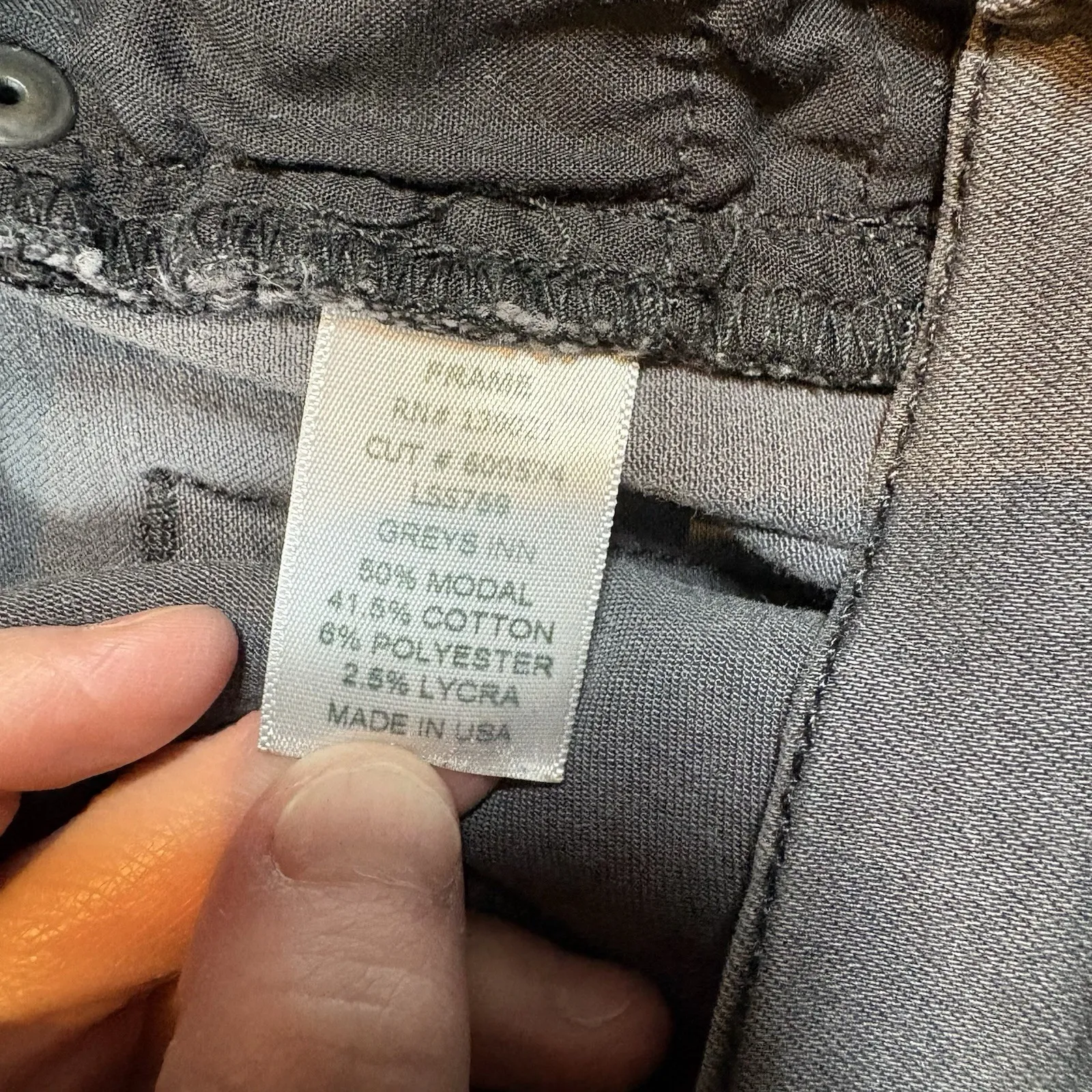 Frame Le High Rise Skinny Leg Denim Jeans Womens 27 Grey Simple Classic Gray - Image 7