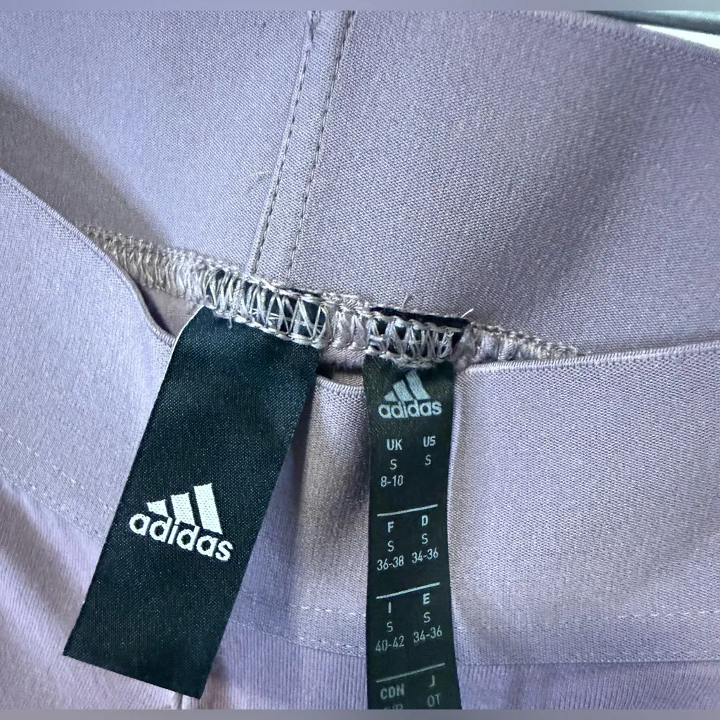 Adidas Stacked Logo Mid Rise Leggings in Size Small - Image 11