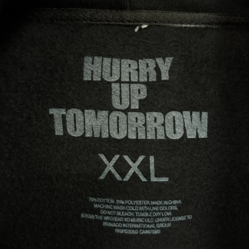 The Weeknd Hurry Up Tomorrow Film Album Synth Pop Hoodie XXL - Image 4