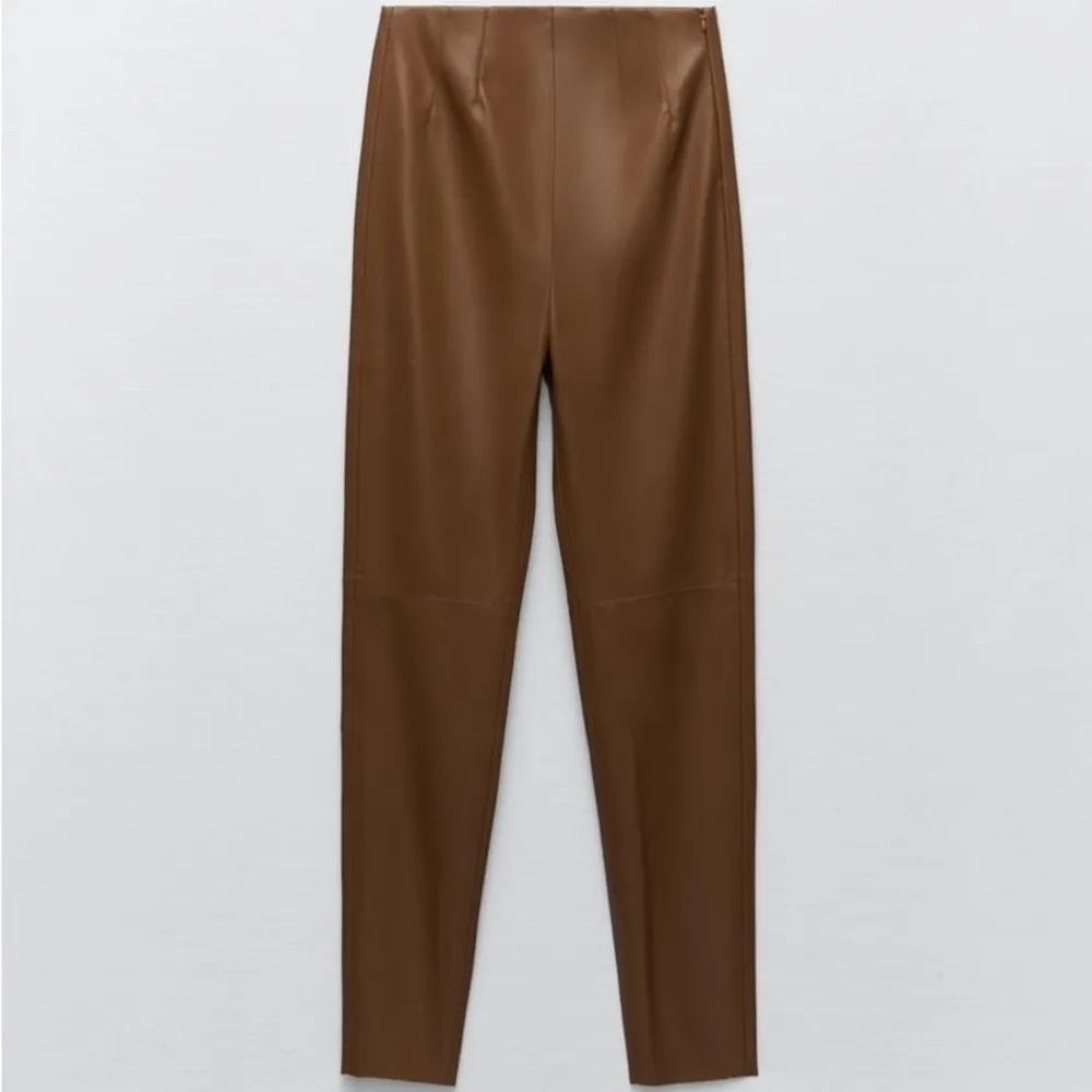 NWT Zara Faux Leather High Waist Leggings - Image 4