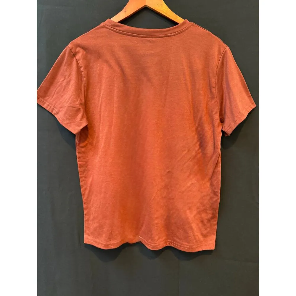 Women's SHEIN Brown T Shirt size Large - Image 2