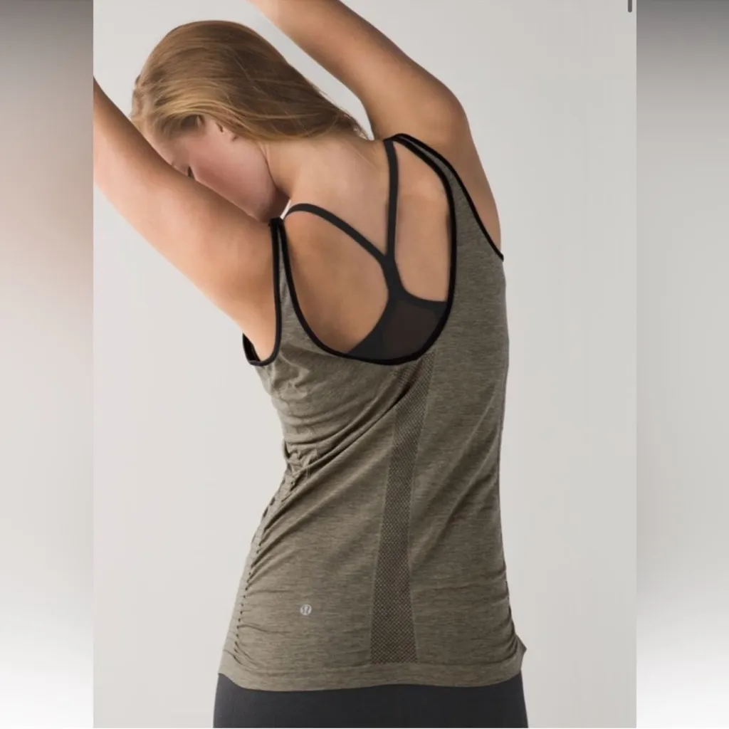 Lululemon Women's Olive Sleeveless Top - Image 6