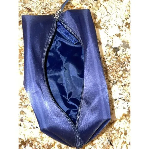 Molton Brown London Navy‎ Cosmetic Bag Empty Turkish Airline Blue - Image 3