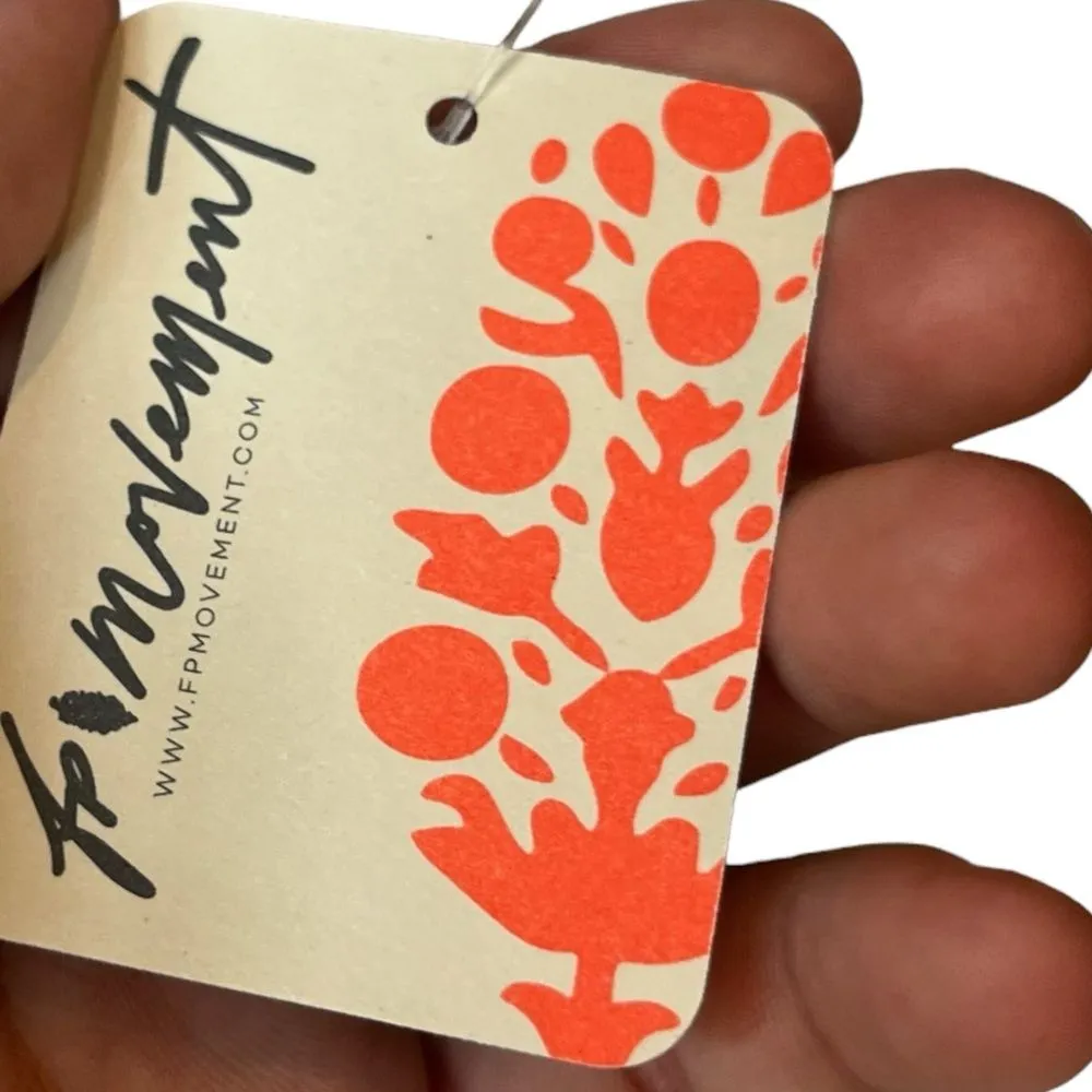 Free People Movement‎ Women’s M/L Good Karma Long Tank White Sporty Basic New - Image 4