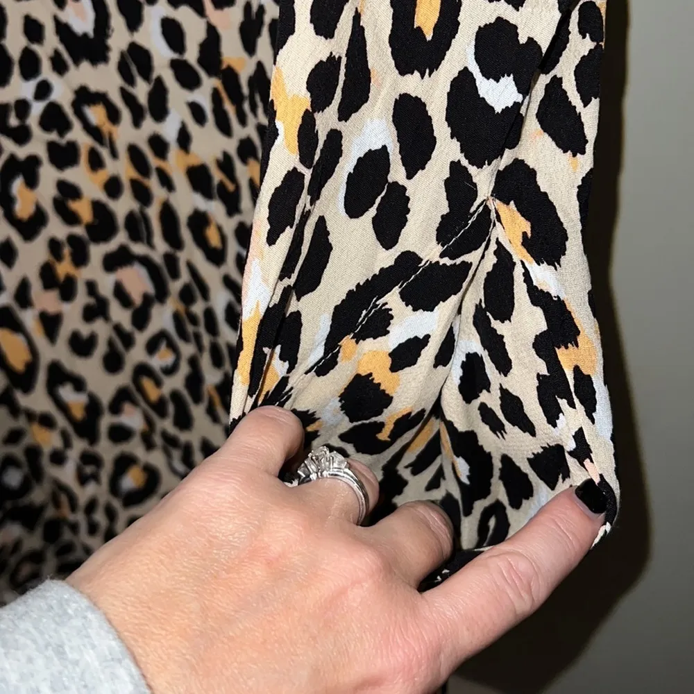 UMGEE medium womens tunic animal print top short sleeve dressy top blouse - Image 3