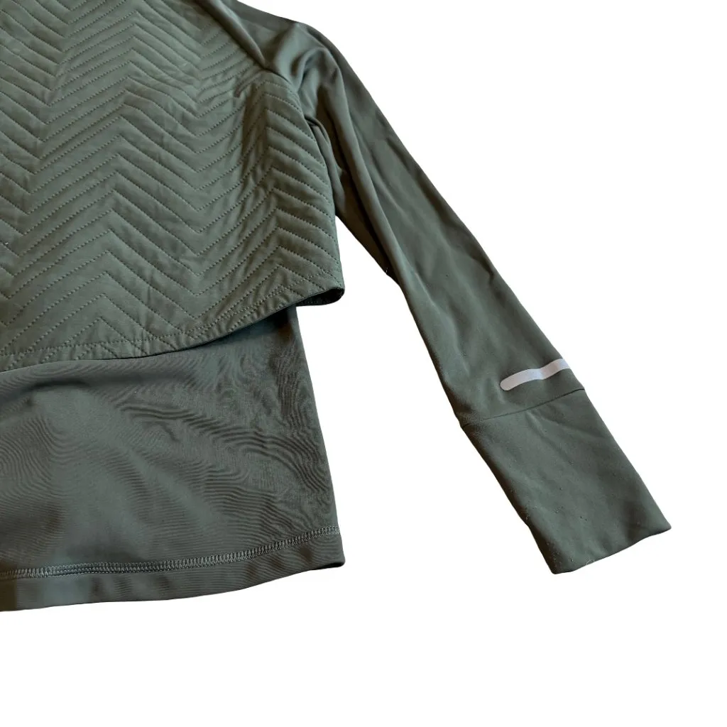 Sweaty Betty Fast Track Running Jacket Thermal Quilted Green Size Medium Women's - Image 11