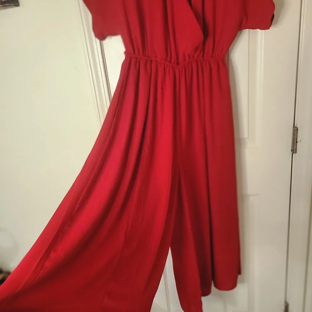 MODCLOTH Wide Leg Jumpsuit size XS Red NWT - Image 14