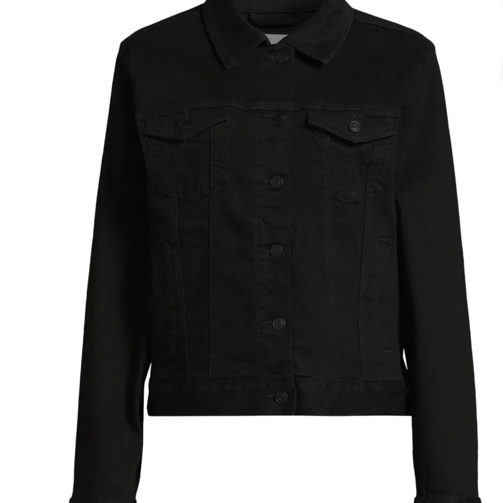 Time and‎ Tru Black Denim Jacket Women's Size Small - Image 3
