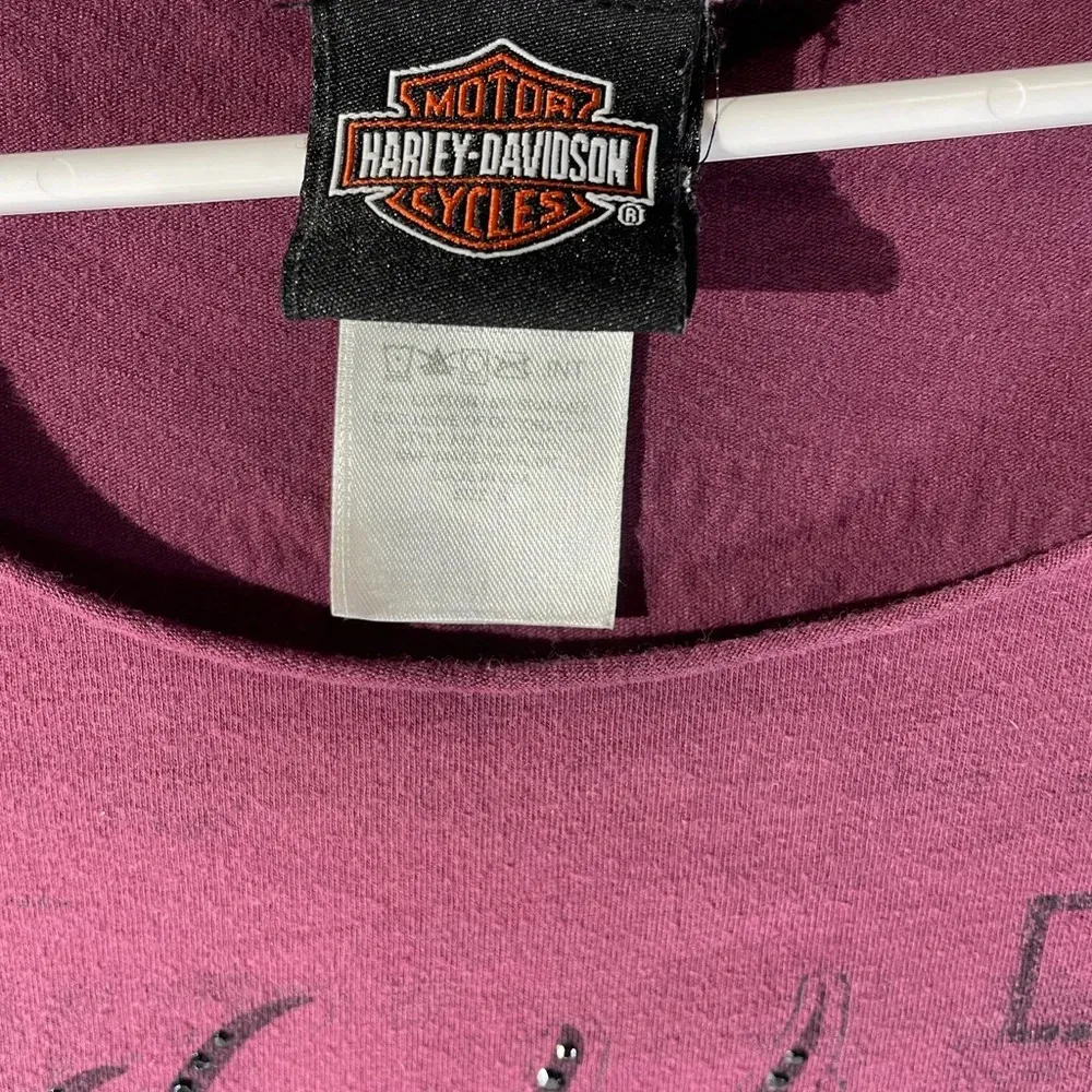 Harley Davidson Rhinestone tee Size M - Image 6