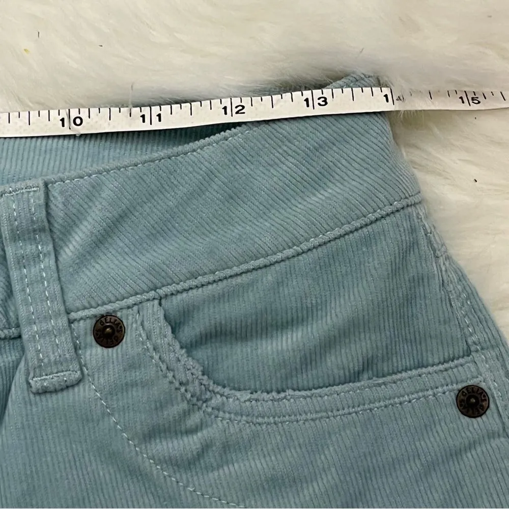 Delia’s Stretch Corduroy Skinny Pants Powder Blue 3/4 Blue Size 28 - Image 8