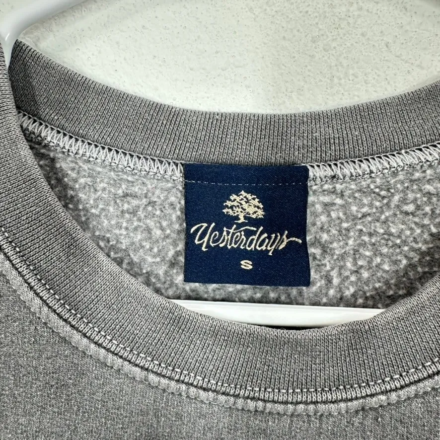 Yesterdays Lahaina Surf Co Maui Hawaii Graphic Sweatshirt Pullover Size S Gray - Image 3