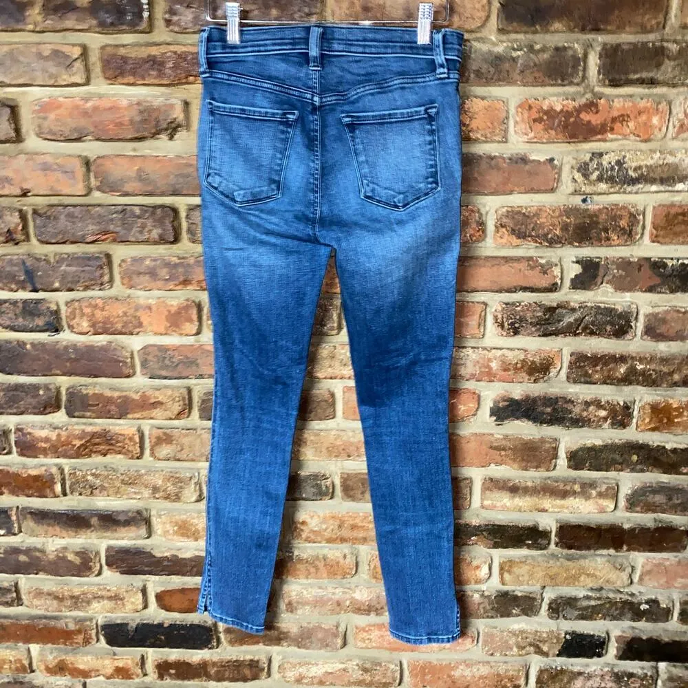 J Brand Button Waist Blue Denim Skinny Ankle Zion Jeans Women's Size 26 - Image 6