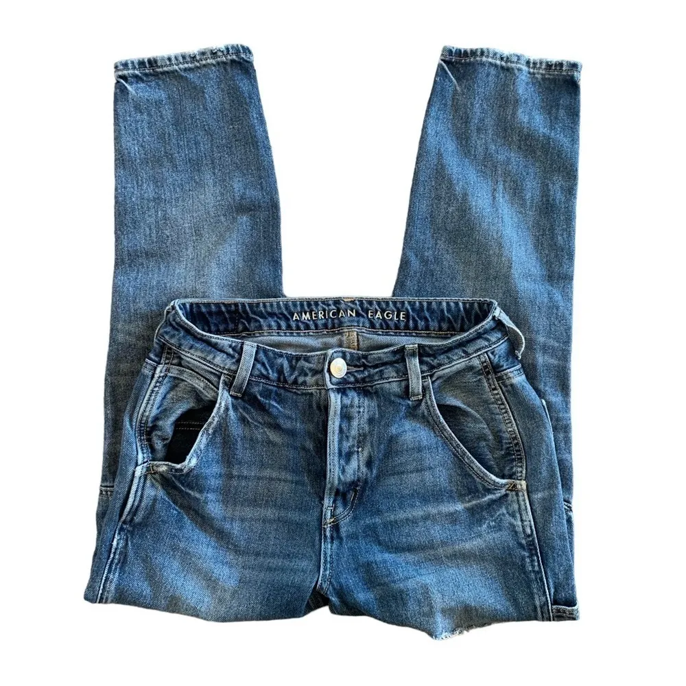 WOMEN'S American Eagle high rise Tomgirl button fly jeans - Image 8