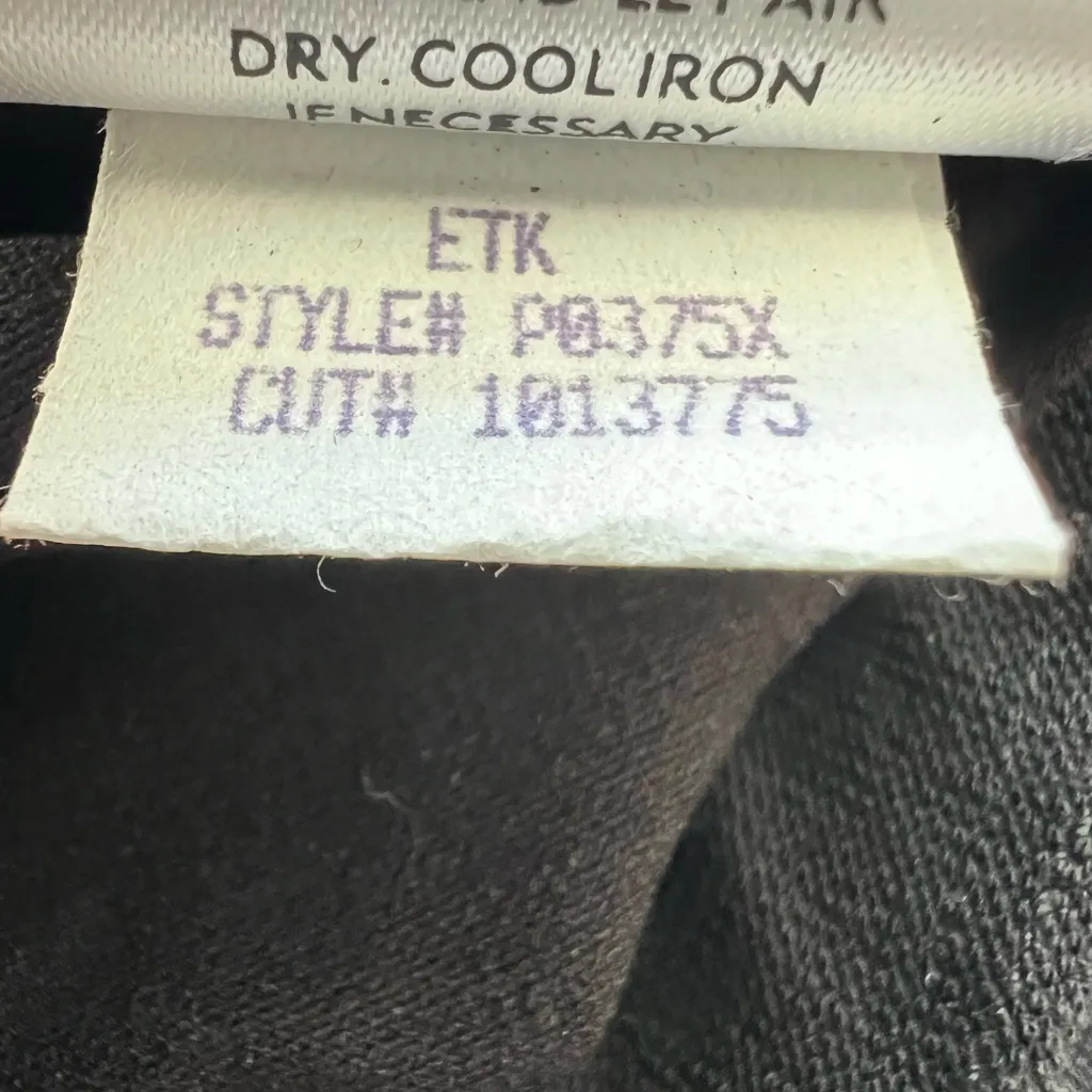 EILEEN FISHER System Washable Pants Black Crepe Pull On Elastic Waist Sz 3X Plus - Image 7