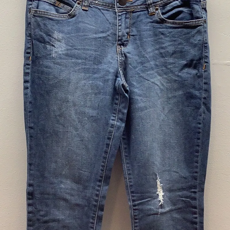 Life In Progress Size 27 Distressed Denim Jeans. Preloved. - Image 4