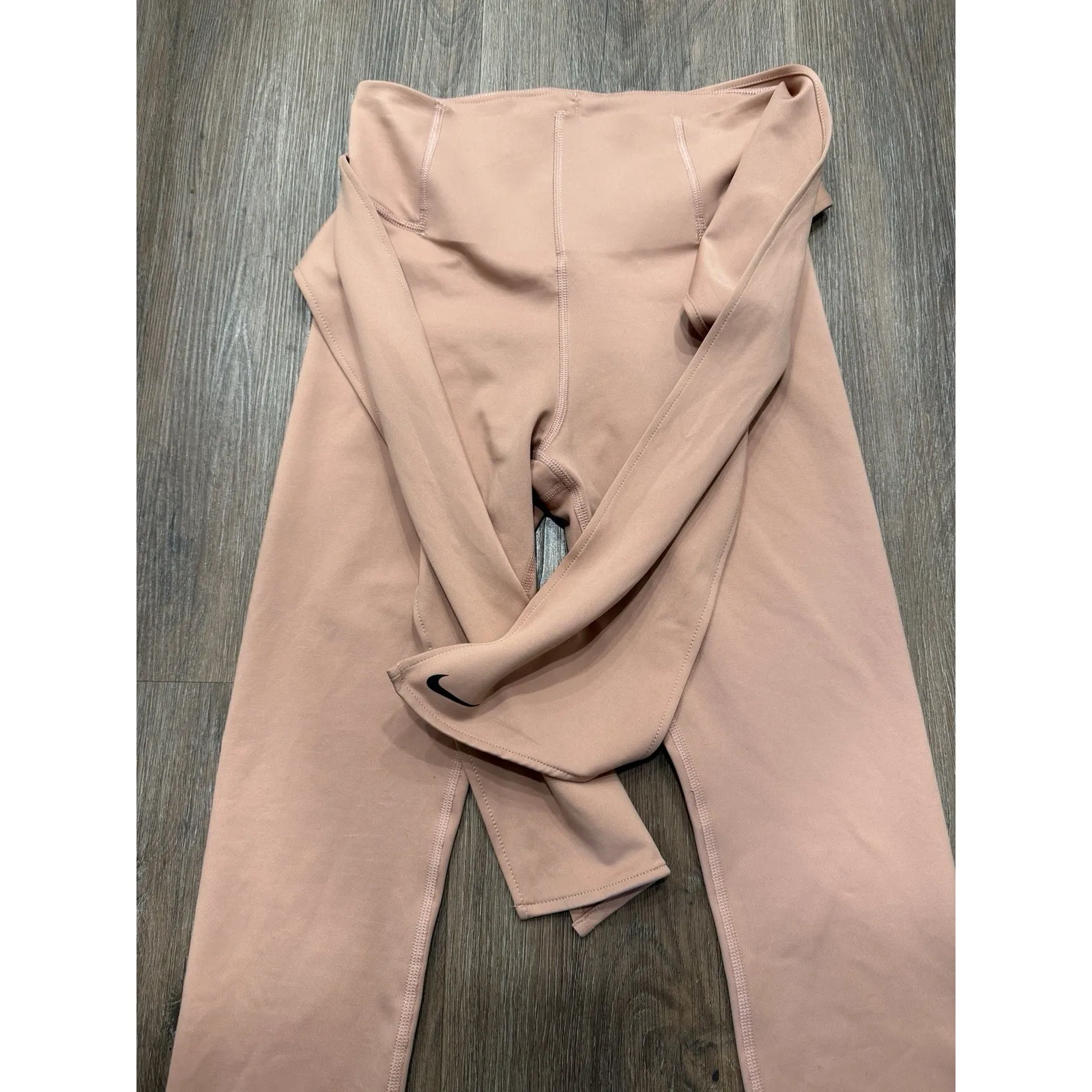 NIKE Pants Womens Size Medium Power Studio‎ Wrap Tie Tight Yoga Pilates Legging - Image 2