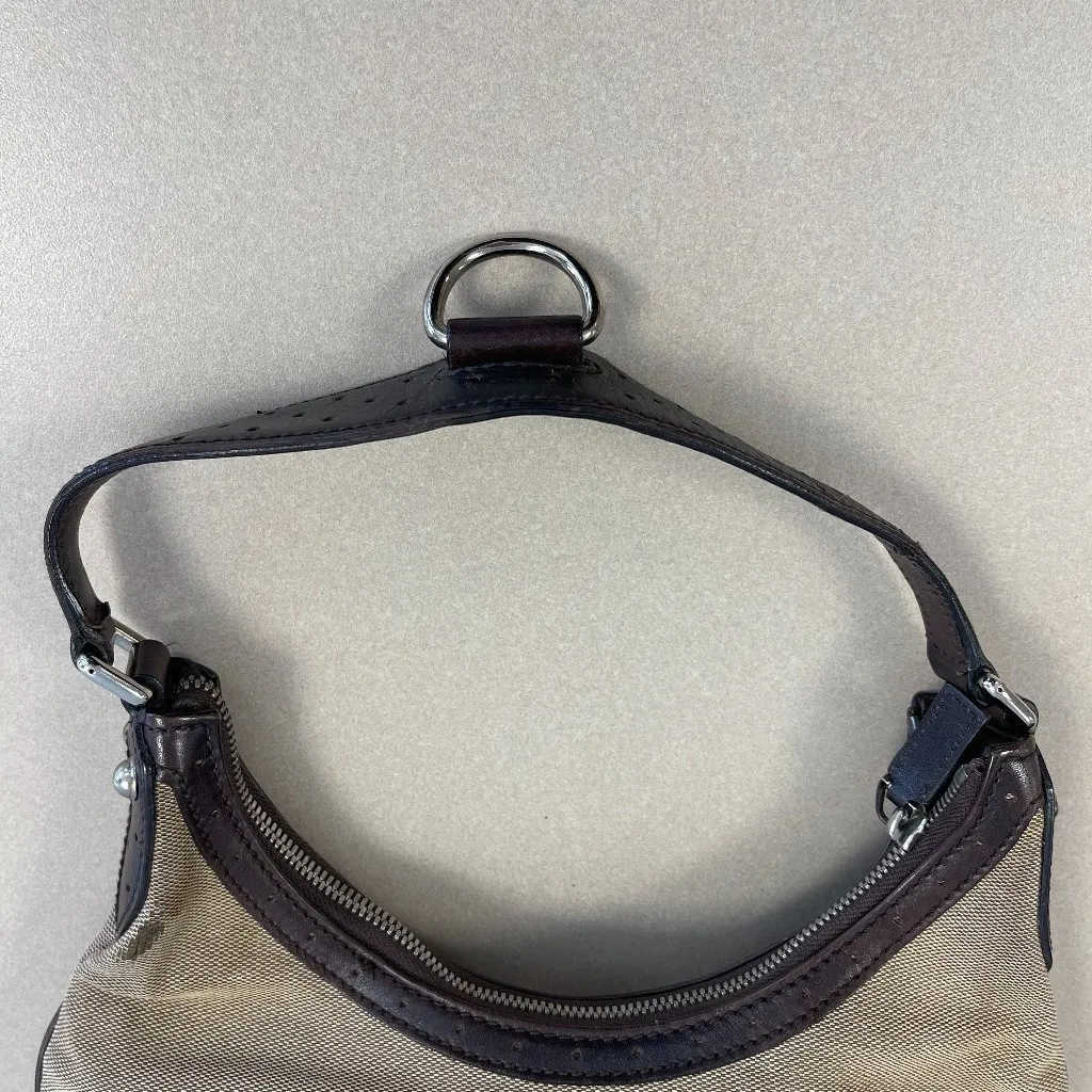 Gucci Vintage Monogram Signature Reins Shoulder Hobo Bag - Preowned - Image 10