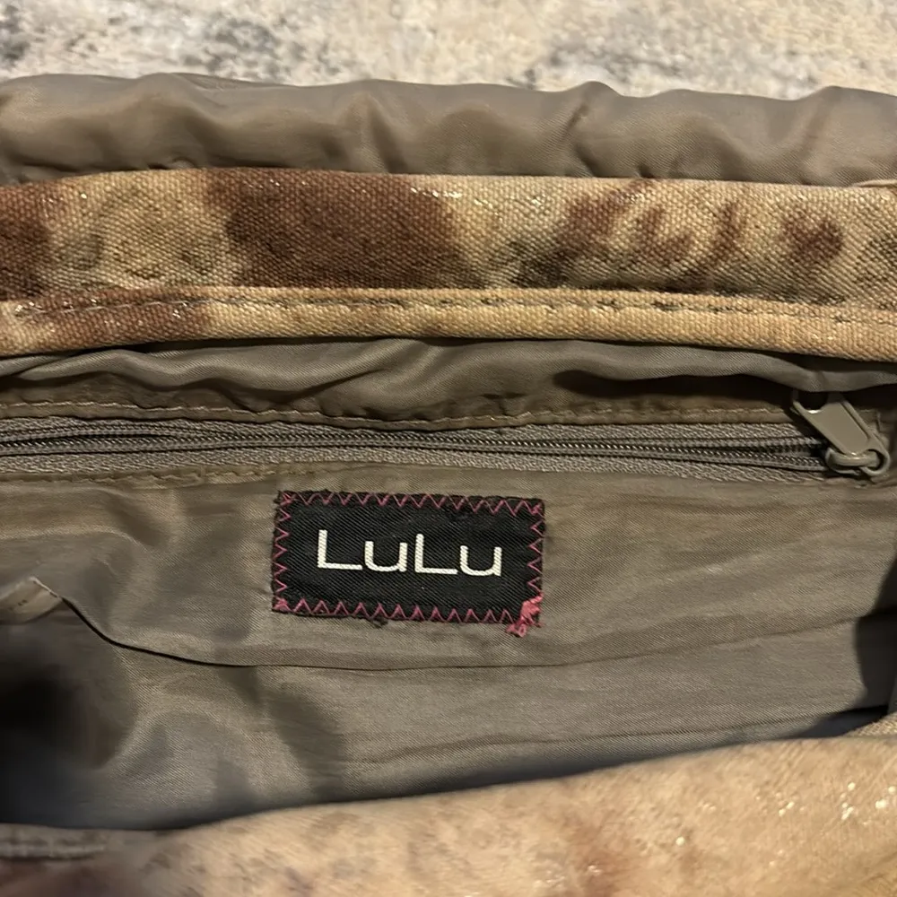 LULU Beige Hand Bag With Chain Tan - Image 7