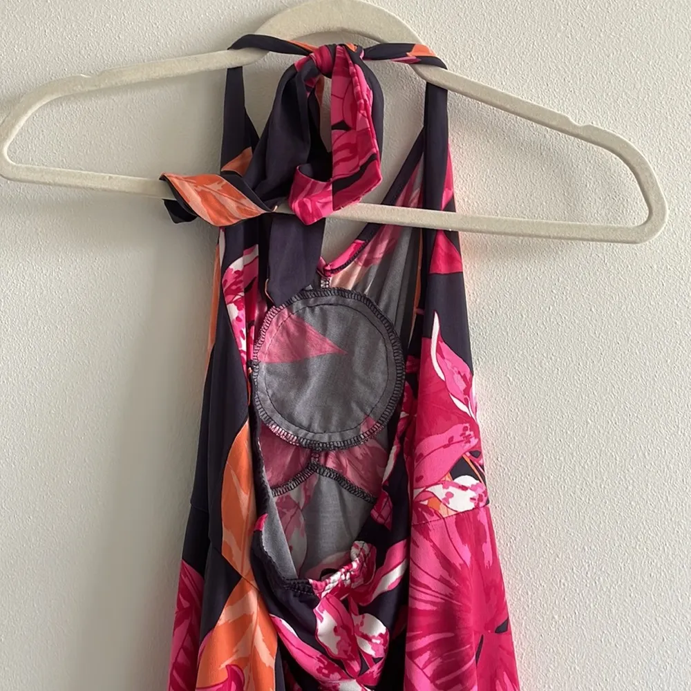 Venus Floral Halter Dress - Image 5