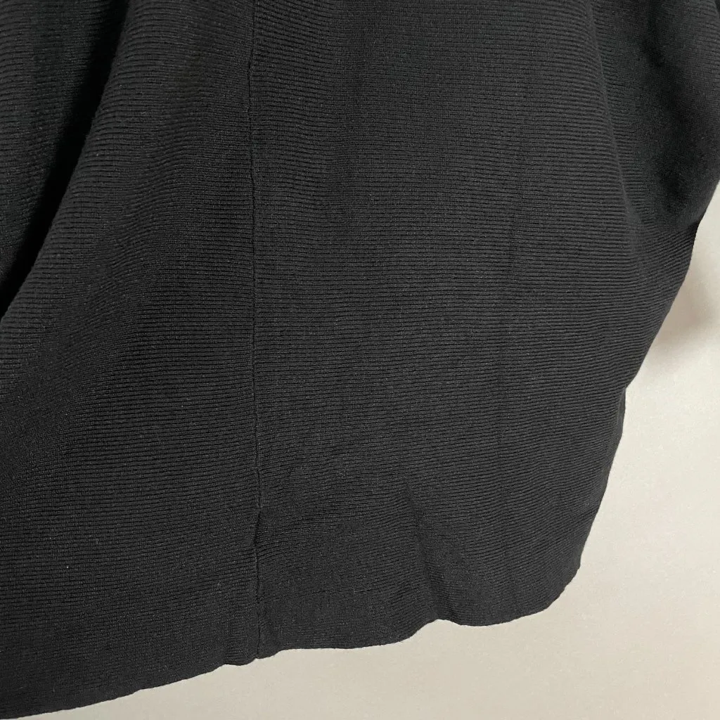 NWT Tempo Paris Sweater Oversized Fitted Sleeve Black Size Medium/Large V-Neck - Image 10