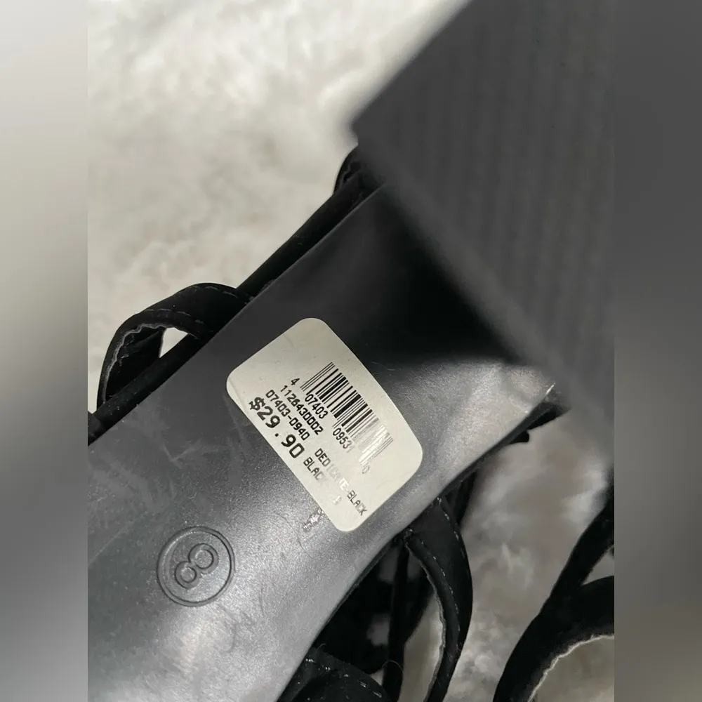 NWT Black Suede Heels - Image 6