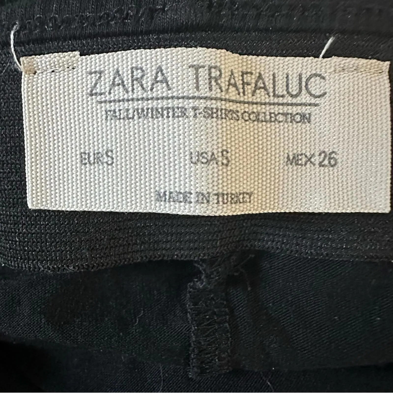 Zara Trafaluc Bodycon Midi Skirt Black Sz Small - Image 2