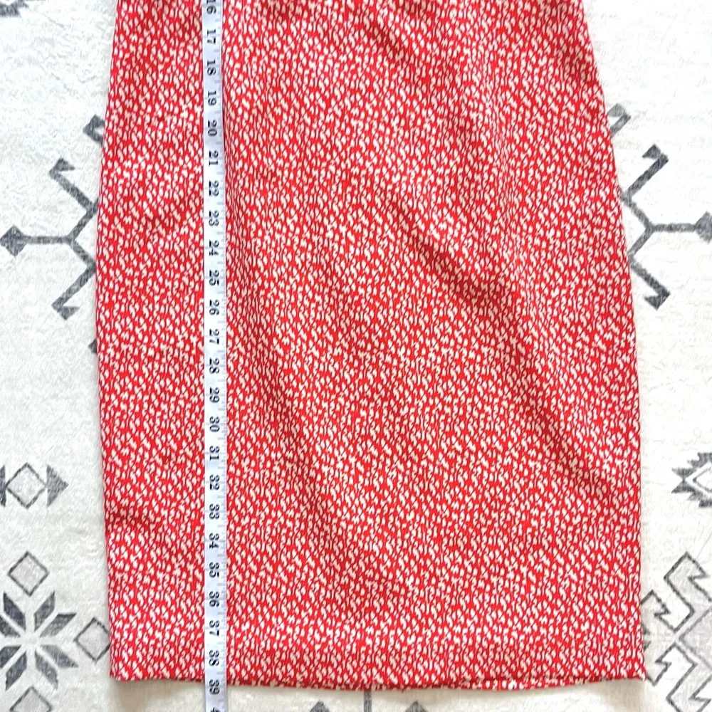 Sheila Print Sheath Dress in Poppy Red/Oxford Tan Geo Print Size 4 - Image 11
