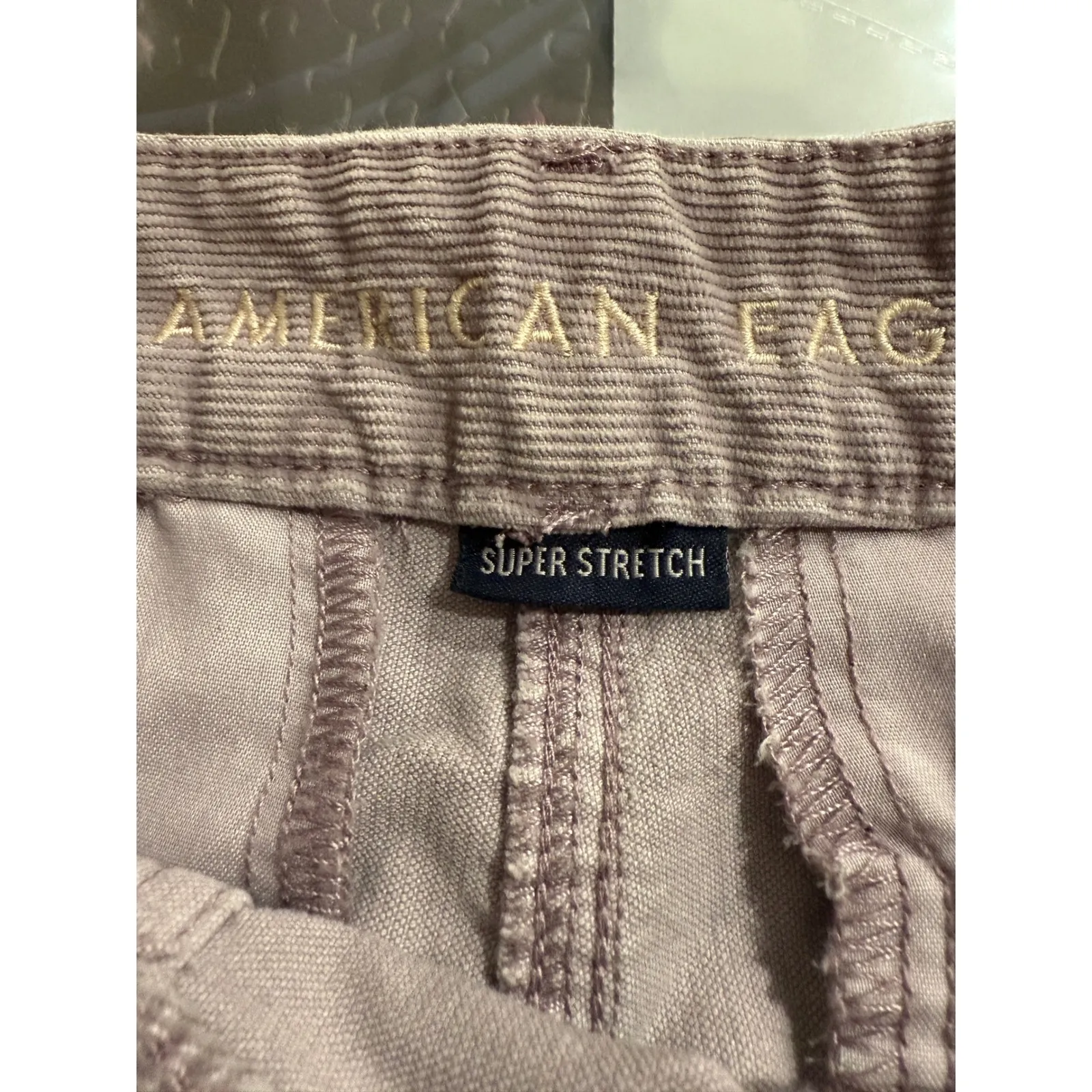 American Eagle Corduroy Mini Skirt Purple Super Stretch Casual Style Size 8 - Image 4