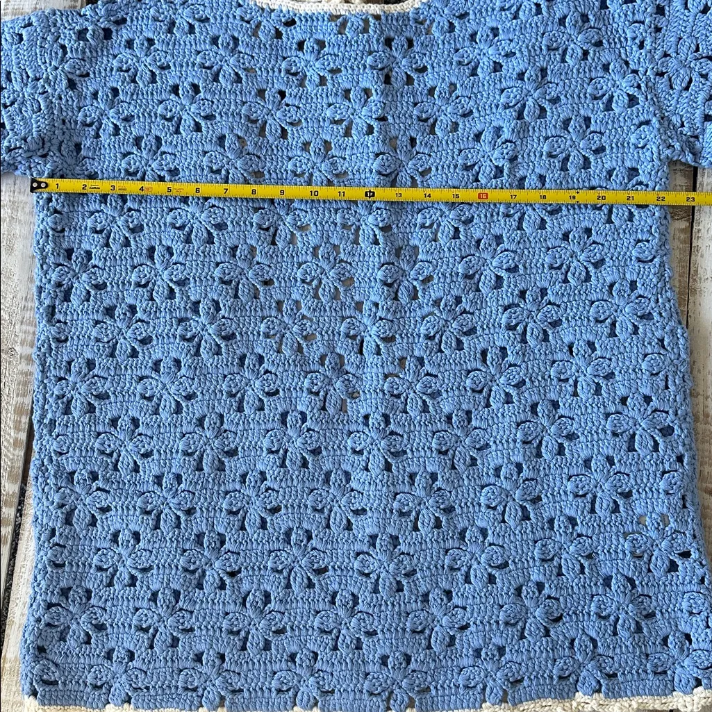 Free People Rue Crochet Tunic Size XS Hydrangea Combo New NWT - Image 5