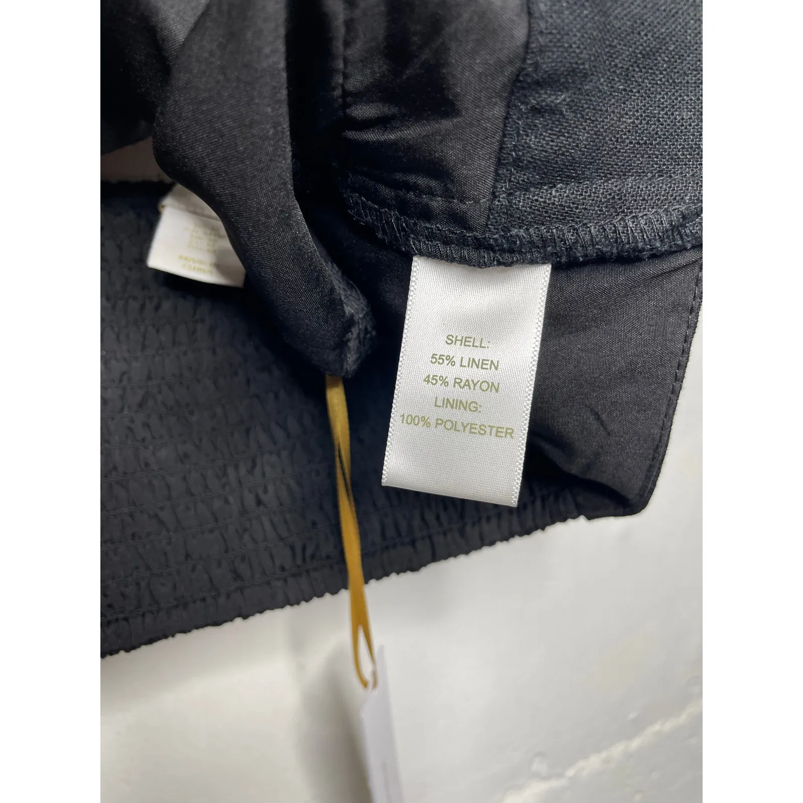 NEW House of Harlow 1960 Black Linen Blend Cropped Knot Tank Size Medium - Image 5