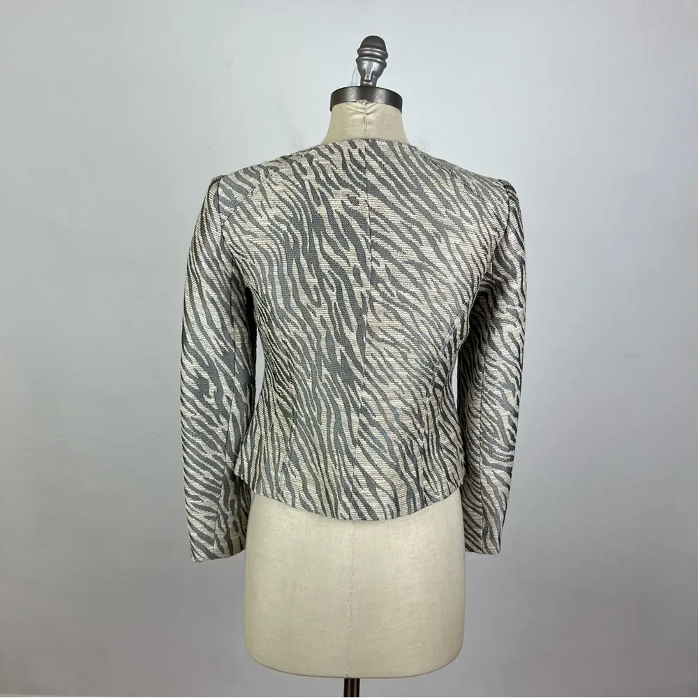 Nanette Lepore Zebra Brocade Jacket - Image 6