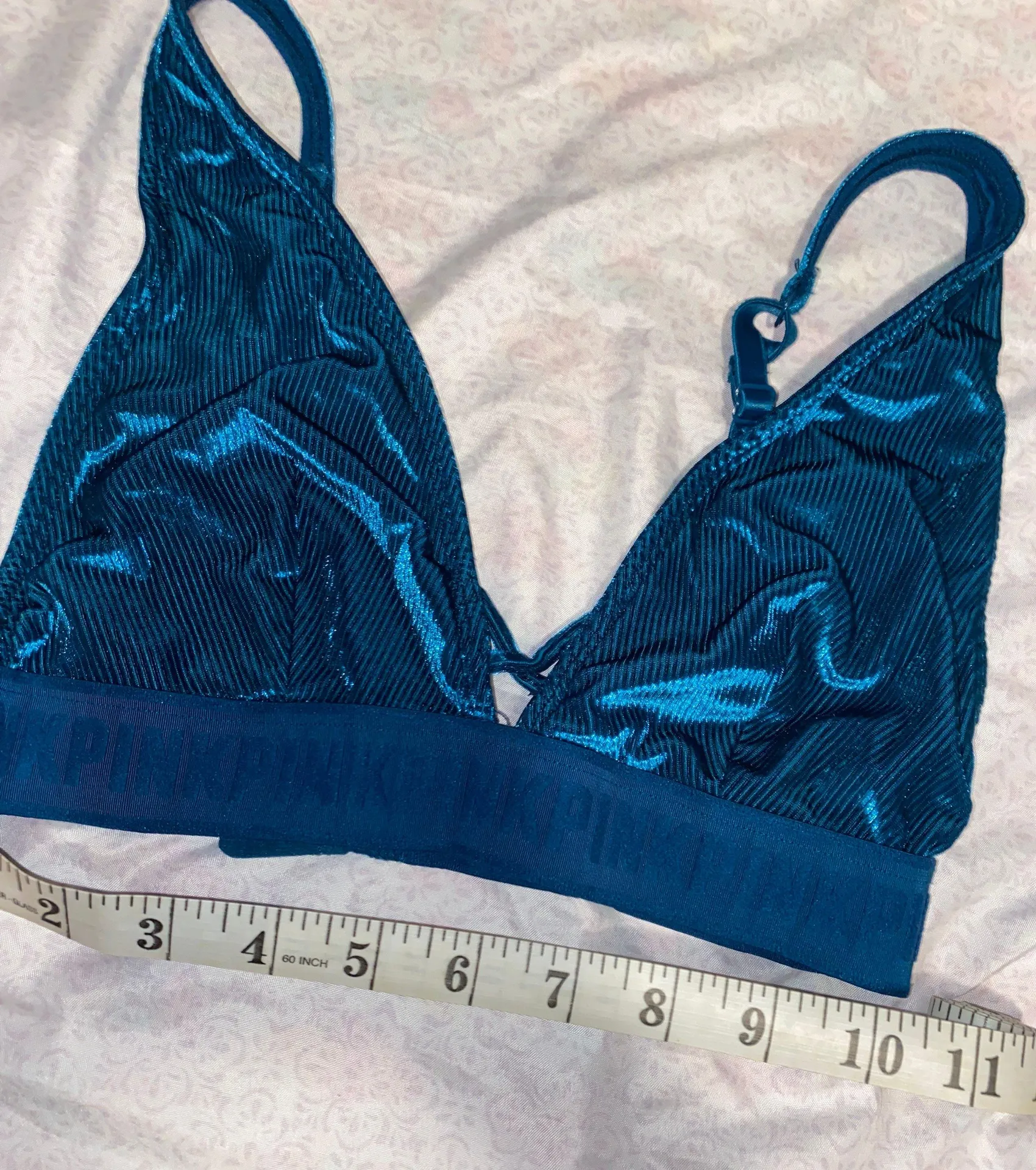 Victoria secret velvet blue bralette - Image 7