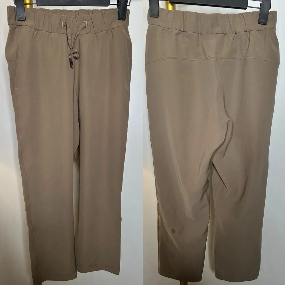 Lululemon On the Fly Crop *Woven 23" in Frontier Tan - Image 4