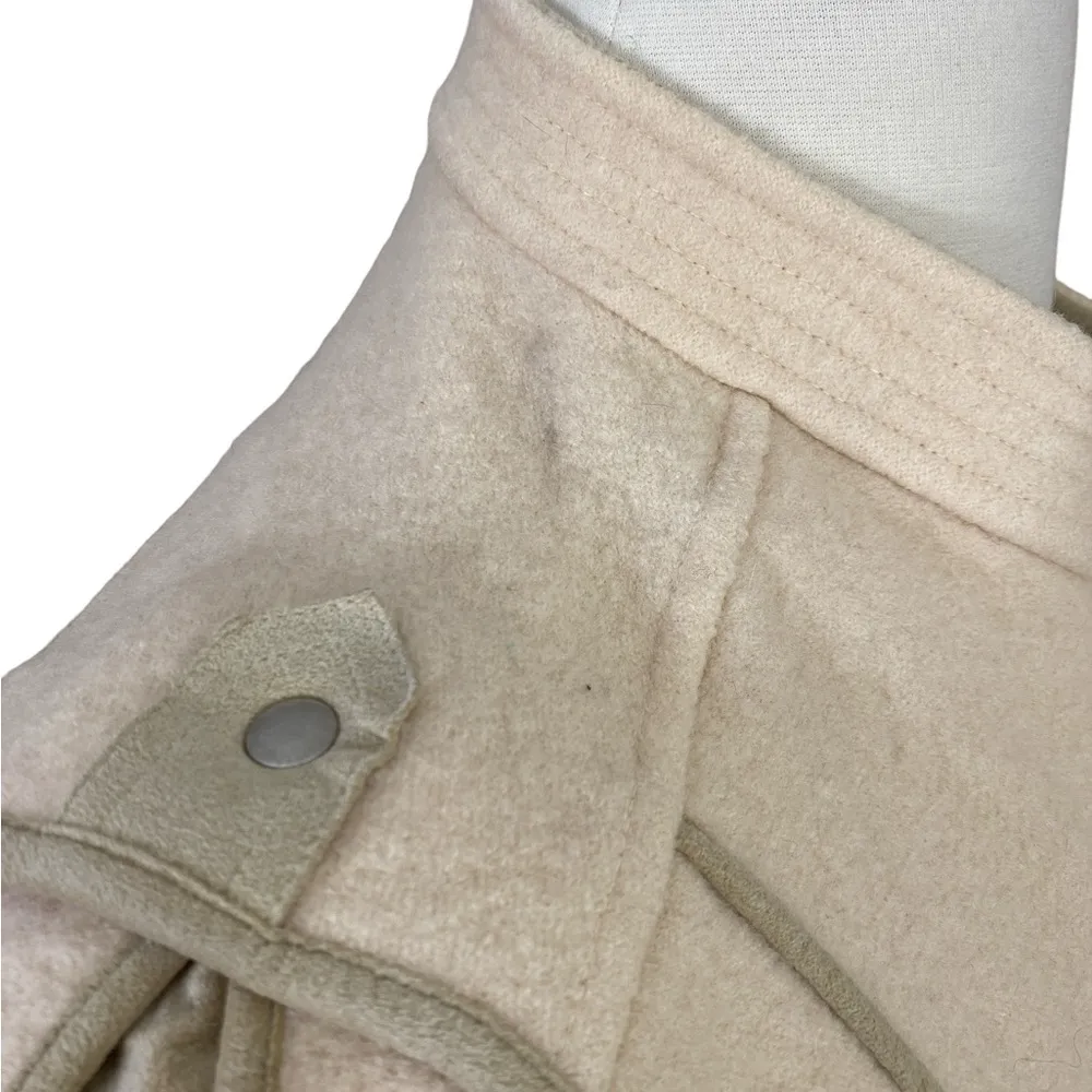 Vintage 100% new wool cream bomber jacket Size L - Image 6