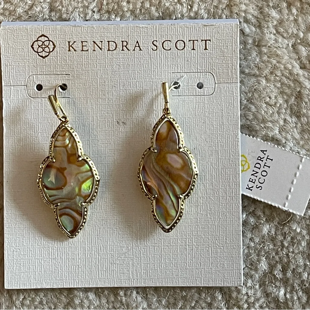 NWT Kendra Scott Abbie Drop Abalone Earrings - Image 6