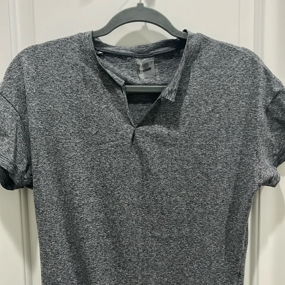 Gymshark Power Down Gray Thong Bodysuit Grey Sz S - Image 3