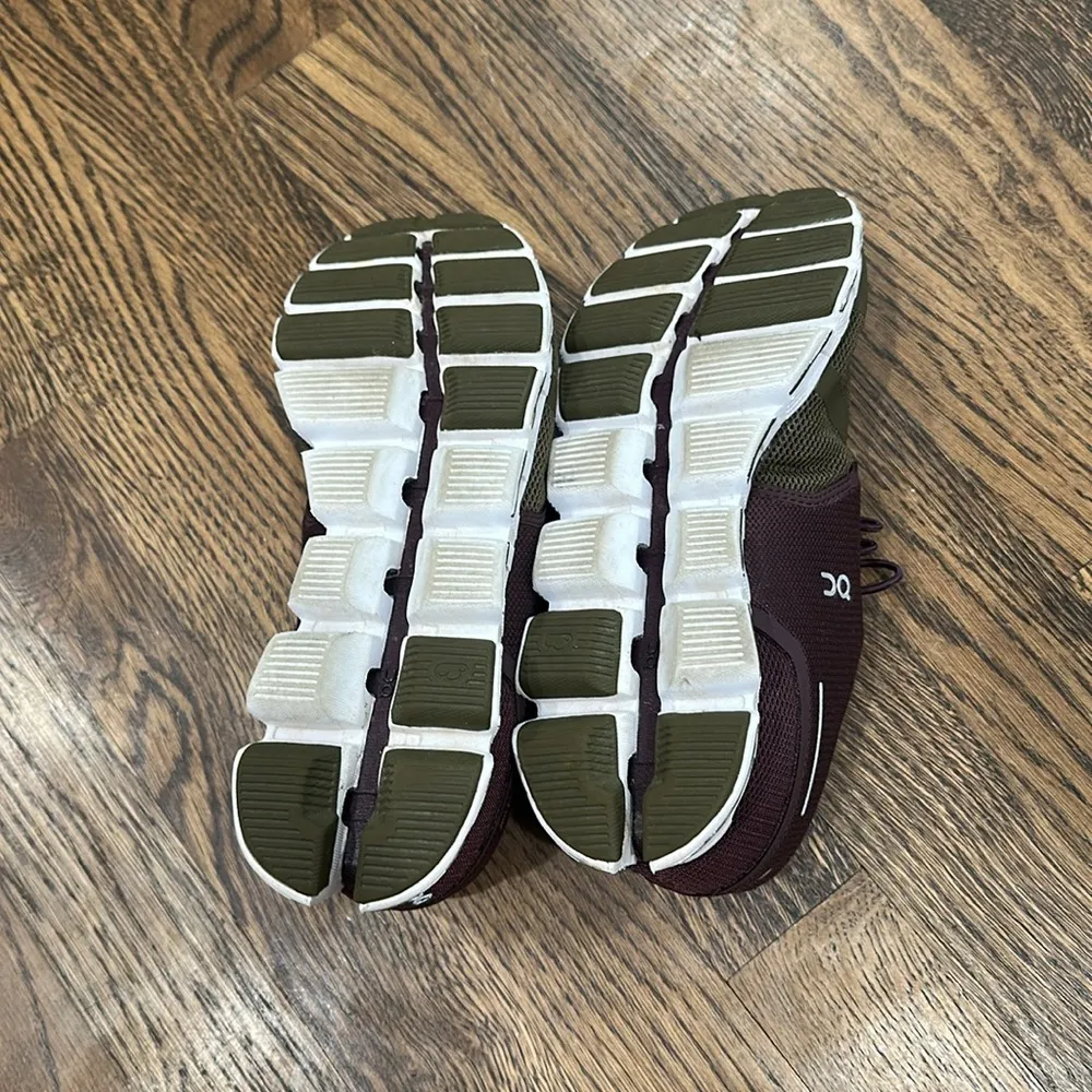 on cloud  Purple Green Tennis Shoes - Image 5