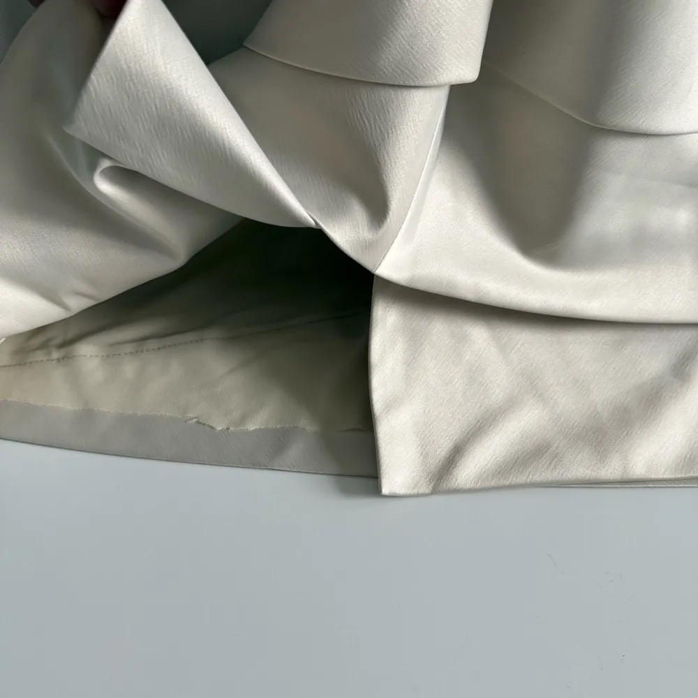 Calvin Klein Tiered Sheath Satin Dress - Image 6