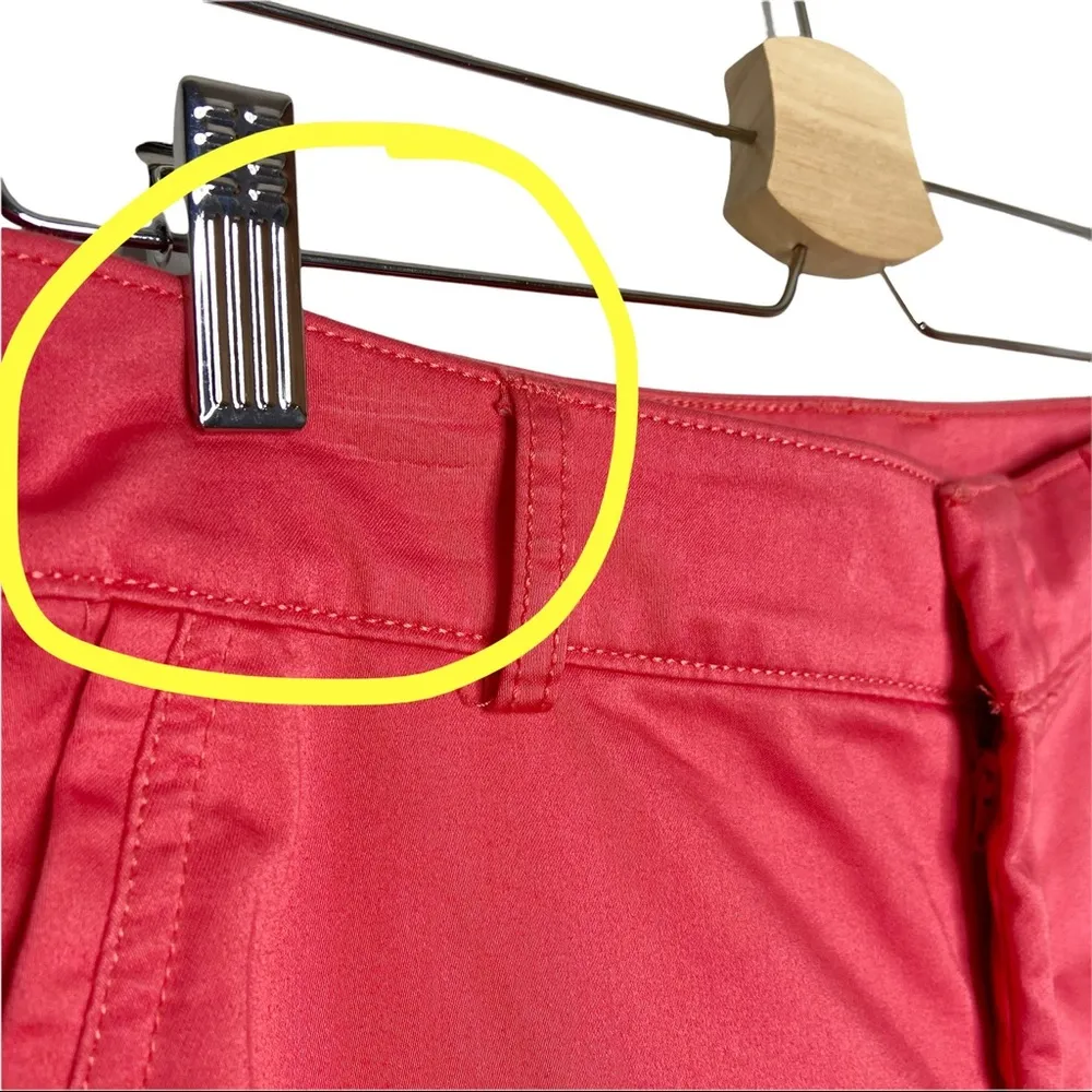 Dockers Coral Pink Cotton Blend Pedal Pusher Cropped Capri Pants - Image 12